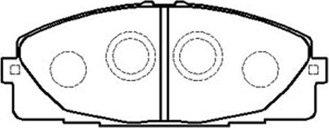 Колодки тормозные дисковые TOYOTA HIACE 2.7 2005 - TOYOTA HIACE 2.5 2006 (FIT). Артикул FP1067