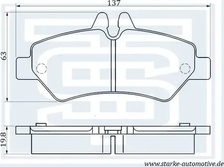 Колодки тормозные зад (Starke). Артикул 172696