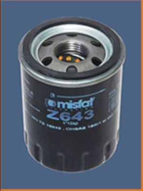 Масляный фильтр MISFAT. Артикул Z643