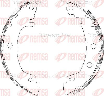 Тормозные колодки Remsa задние для Renault Megane I 1996-2003. Артикул 4416.00