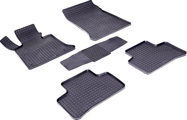 Коврики резиновые Seintex с узором сетка для салона Mercedes-Benz GLK-Класс X204 2008-2015. Артикул 83793