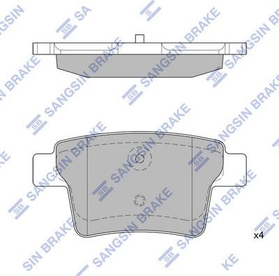 Тормозные колодки Sangsin Hi-Q. Артикул SP2095
