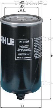 Топливный фильтр Mahle для MAN NG 1998-2026. Артикул KC 297