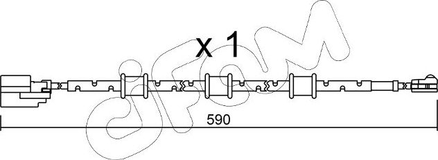 Датчик износа тормозных колодок  Metelli передний для Jaguar XF I 2008-2015. Артикул SU.322