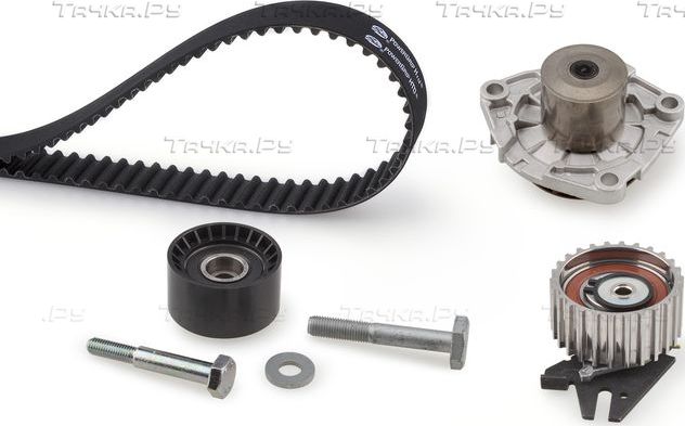 Помпа (водяной насос) с комплектом ремня ГРМ Gates PowerGrip® для Fiat Croma II 2005-2011. Артикул KP35623XS-1