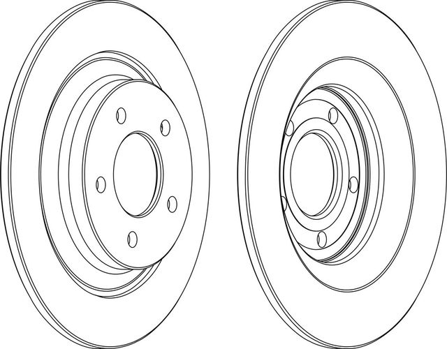 Тормозной диск Ferodo Premier задний для Mazda 5 II (CW) 2010-2015. Артикул DDF1547C