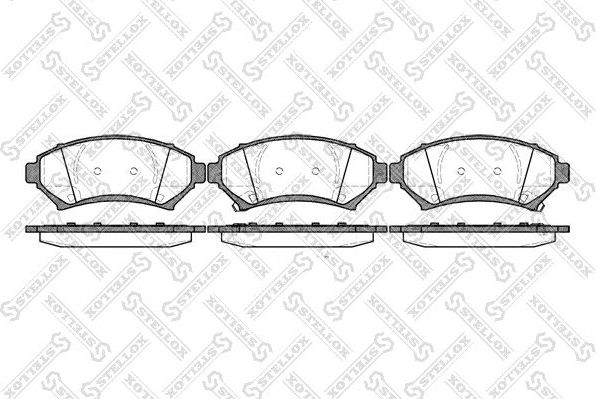 Тормозные колодки Stellox. Артикул 652 002B-SX