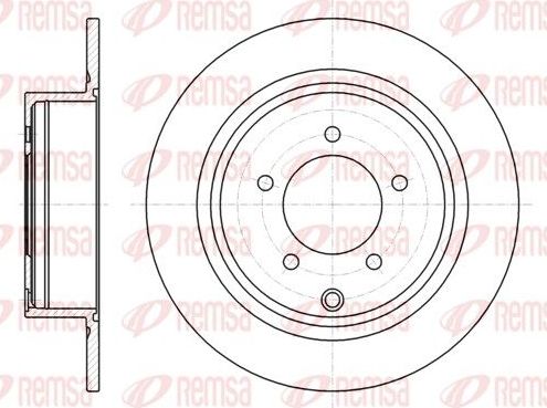 Тормозной диск Remsa. Артикул 61554.00