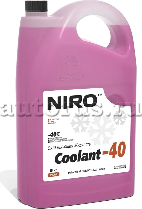 Охлаждающая жидкость TOTACHI NIRO COOLANT Red -40C G12+ 5кг Totachi. Артикул 4589904526770