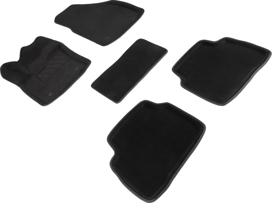 Коврики 3D Seintex для салона Geely Tugella 2020-2026 ЧЕРНЫЕ. Артикул 96533