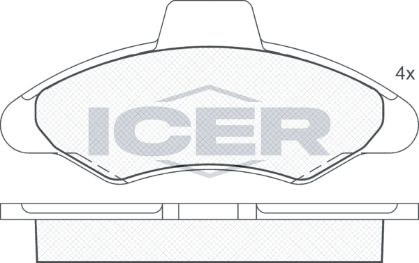 Тормозные колодки Icer. Артикул 180790