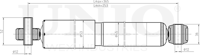 Амортизатор подвески (Unio). Артикул SAB-10447