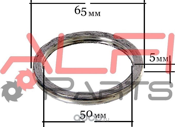 КОЛЬЦО ГЛУШИТЕЛЯ 50 Х 65 Х 5 ALFI PARTS. Артикул GP1002