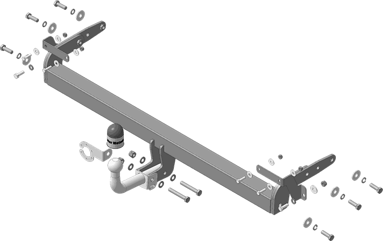 Фаркоп Мотодор для Hyundai Tucson IV 2020-2026 (только для Калининградской сборки). Артикул 90913-A