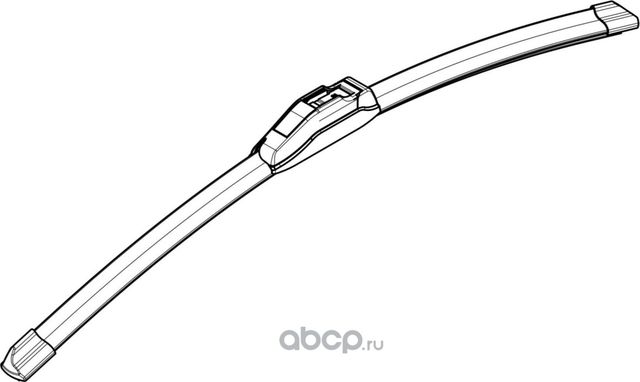Щетка стеклоочистителя бескаркасная PLUS 350мм (14) 1 адптр (Hook 9x3, 9x4 Крючо (Airline). Артикул AWBBN350