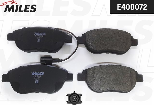 Тормозные колодки Miles (Low-Metallic) передние для Fiat Multipla I 1999-2010. Артикул E400072