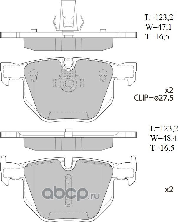 Колодки торм.зад. (Avantech). Артикул AV223