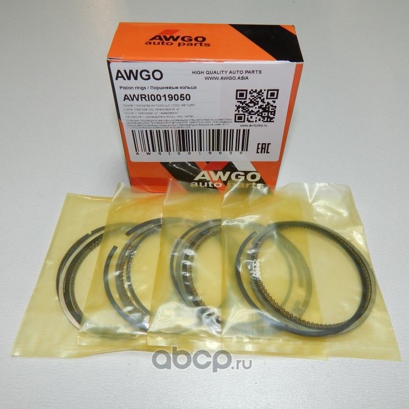 Компл. колец 0,50 на 4 поршня AWRI0019050 (Awgo). Артикул AWRI0019050