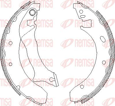 Тормозные колодки Remsa задние для Ford Mondeo I 1993-1996. Артикул 4300.00