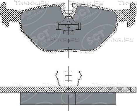 Тормозные колодки SCT-Germany. Артикул SP 184 PR