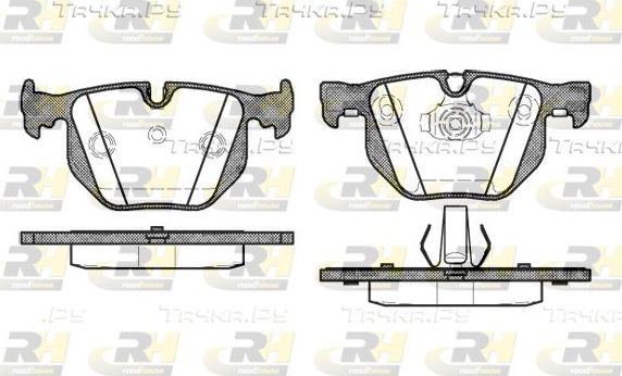 Тормозные колодки RoadHouse задние для BMW 7 IV (E65/E66) 2001-2008. Артикул 2381.40