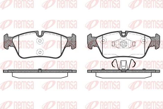 Тормозные колодки Remsa. Артикул 0384.60
