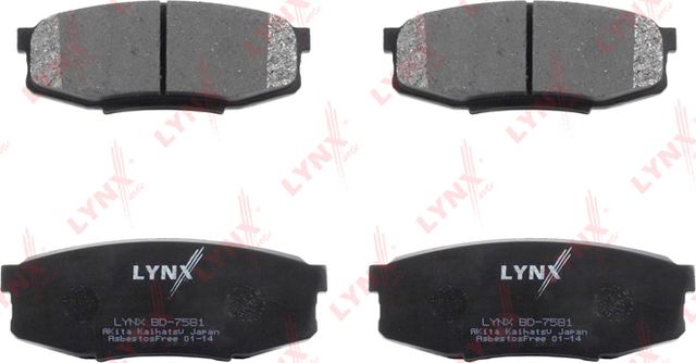 Тормозные колодки LYNXauto. Артикул BD-7581