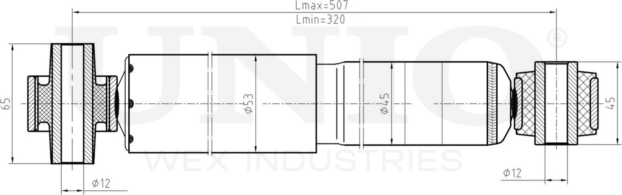 Амортизатор подвески (Unio). Артикул SAB-10439