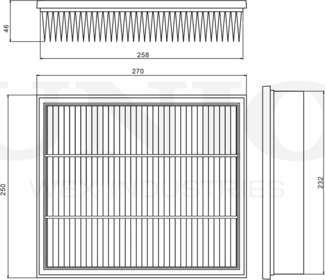 Фильтр воздушный (Unio). Артикул FLT-10180