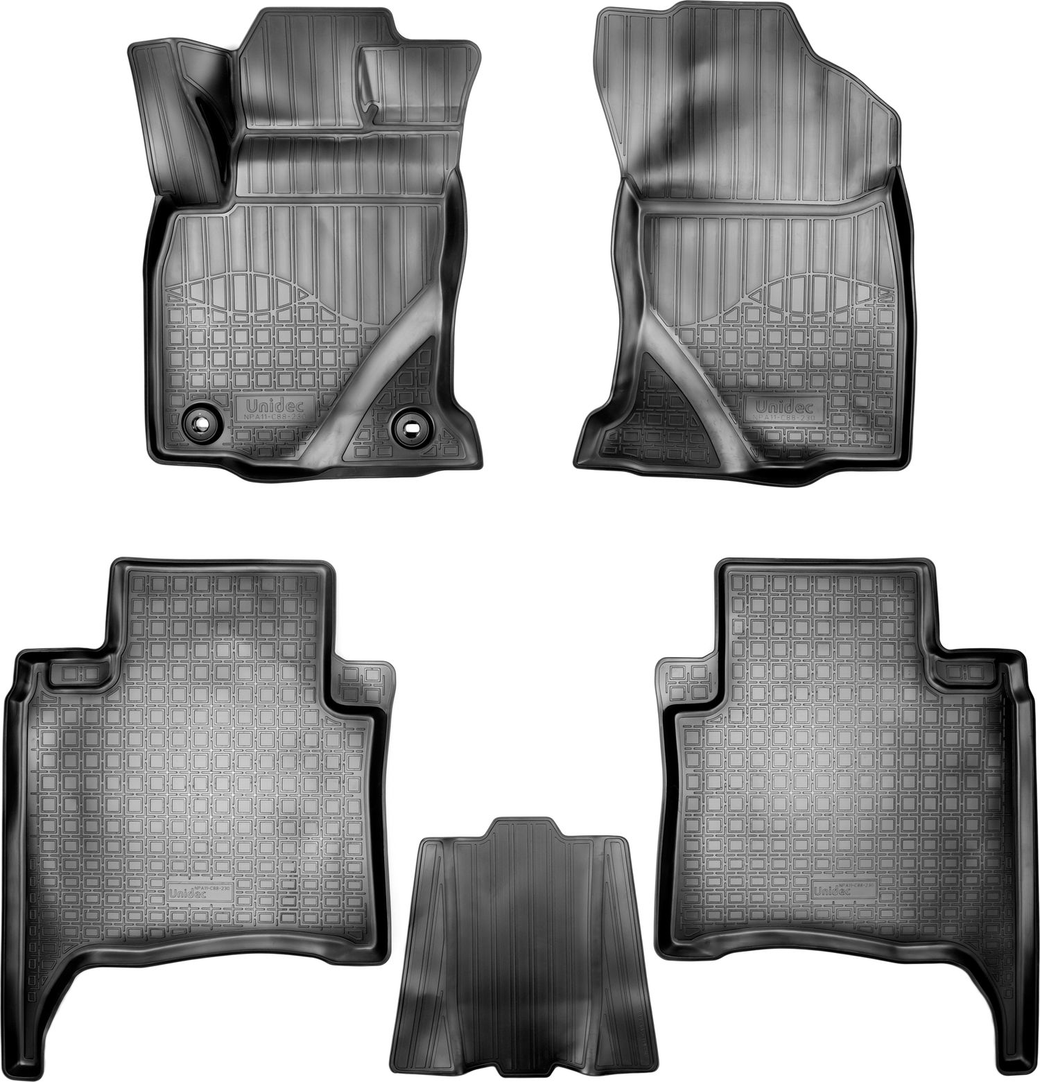 Коврики Норпласт для салона Toyota Fortuner II 5 мест 2015-2026. Артикул NPA11-C88-230