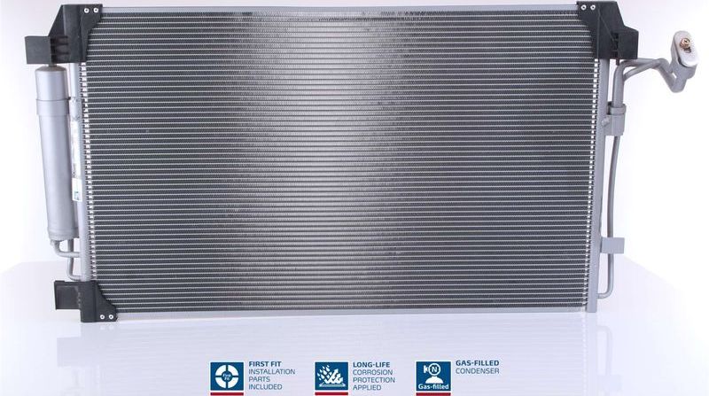 Радиатор кондиционера (конденсатор) Nissens (алюминий). Артикул 940672