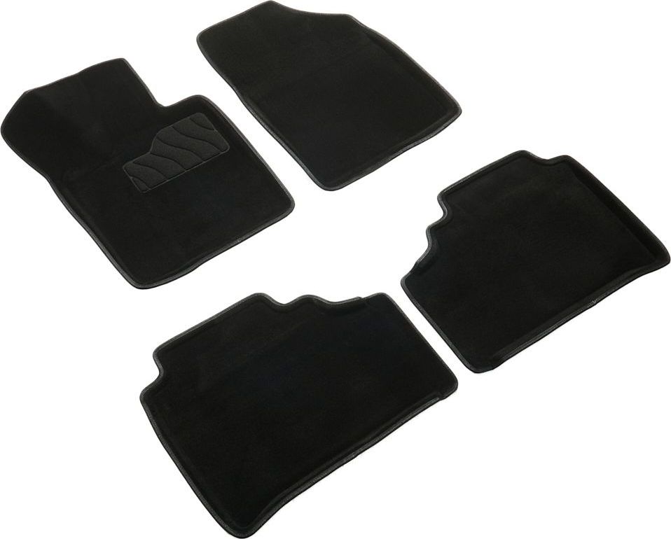 Коврики Seintex 3D ворсовые для салона Changan UNI-K 2021-2026 ЧЕРНЫЕ. Артикул 99548