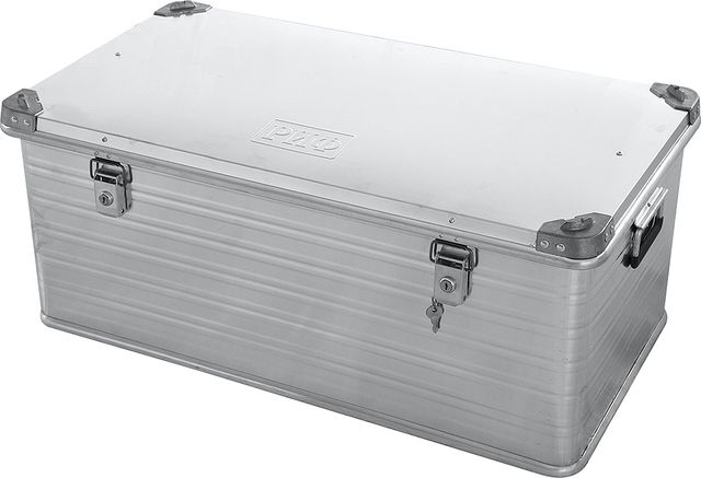 Ящик алюминиевый РИФ усиленный с замком 902х495х379 мм. Артикул E902495379