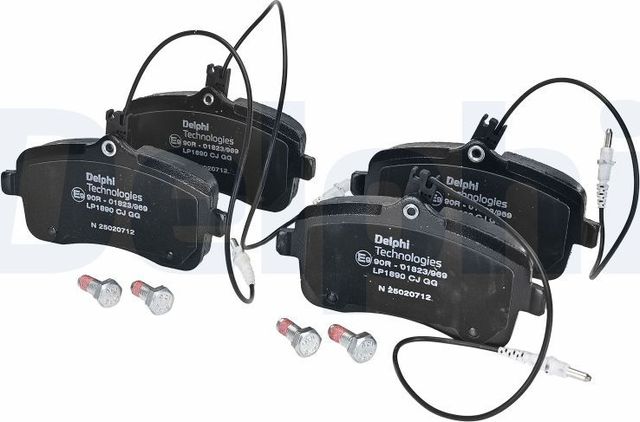 Тормозные колодки Delphi (Low-Metallic). Артикул LP1890