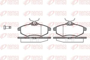 Тормозные колодки Remsa передние для Citroen C3 II 2009-2016. Артикул 0881.00