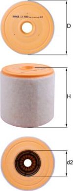 Воздушный фильтр Mahle. Артикул LX 4959