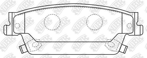 Тормозные колодки NiBK. Артикул PN0625