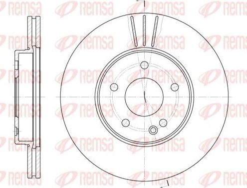 Тормозной диск Remsa передний для Mercedes-Benz C-Класс I (W202) 1993-2001. Артикул 6313.10