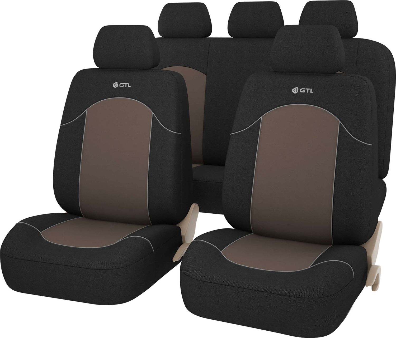 Чехлы универсальные PSV GTL Fast на сидения, цвет Коричневый. Артикул 132565