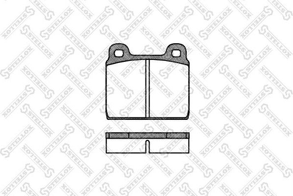 Тормозные колодки Stellox передние для Volkswagen Transporter T3 1979-1992. Артикул 013 020-SX