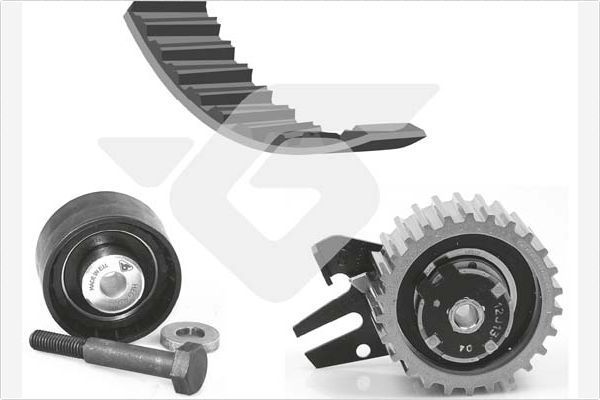 Ремень ГРМ с роликами (комплект) Hutchinson для Fiat Doblo I 2001-2005. Артикул KH 118