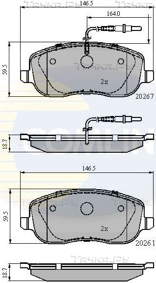 Тормозные колодки Comline Comline передние для Lancia Phedra 2002-2010. Артикул CBP11158