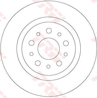 Тормозной диск TRW. Артикул DF6714