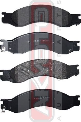 Тормозные колодки Akyoto Packing AKYOTO передние для Chevrolet Tahoe II 1999-2006. Артикул AKD-08101