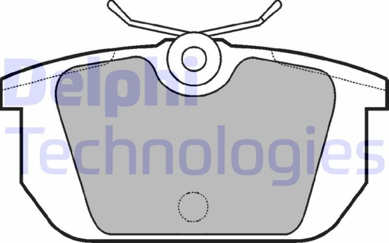 Тормозные колодки Delphi (Low-Metallic). Артикул LP522