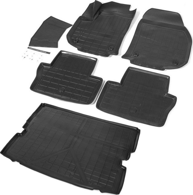 Комплект ковриков Rival для салона и багажника Opel Zafira B компактвэн 2005-2008. Артикул K14207004-1