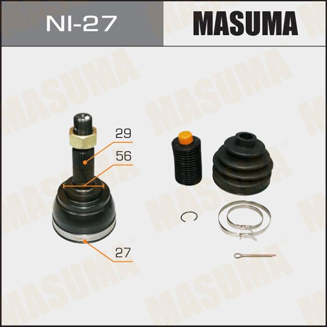 Шрус наружный (граната) Masuma передний для Nissan Cefiro A33 2000-2003. Артикул NI-27A46