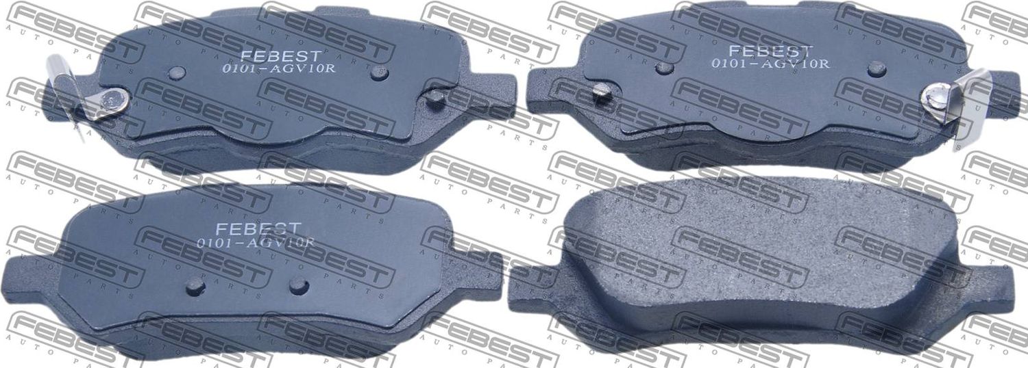 Тормозные колодки Febest. Артикул 0101-AGV10R