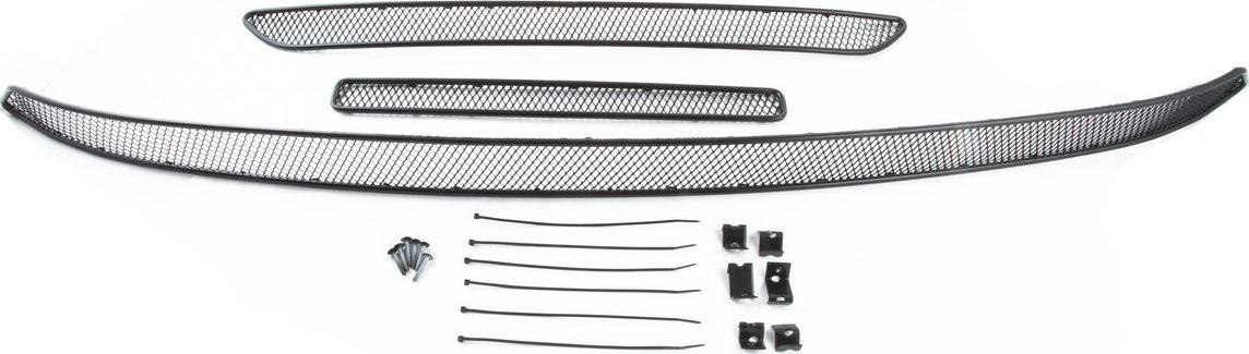 Сетка Arbori на решётку бампера, черная 15 мм для MITSUBISHI Outlander 2015-2018. Артикул 01-380715-151