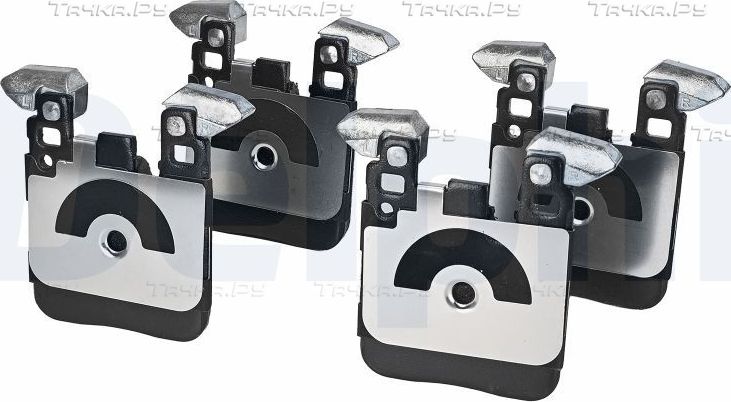 Тормозные колодки Delphi (Low-Metallic) задние для BMW 1 II (F20/F21) 2011-2019. Артикул LP2660
